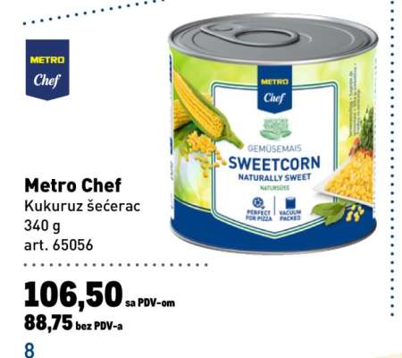 Metro chef Kukuruz šećerac