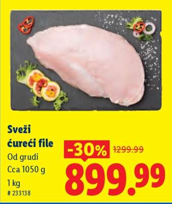 Sveži ćureći file