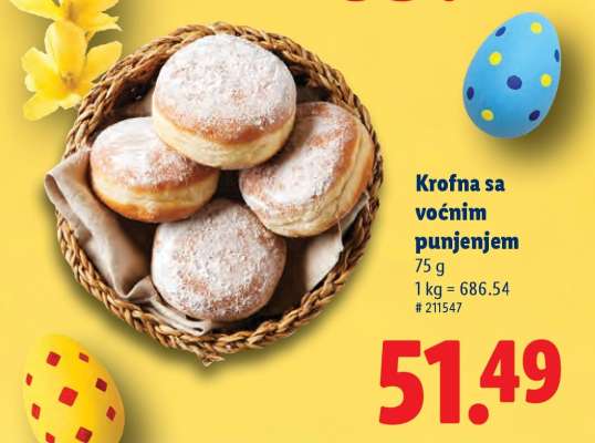 Krofna sa voćnim punjenjem