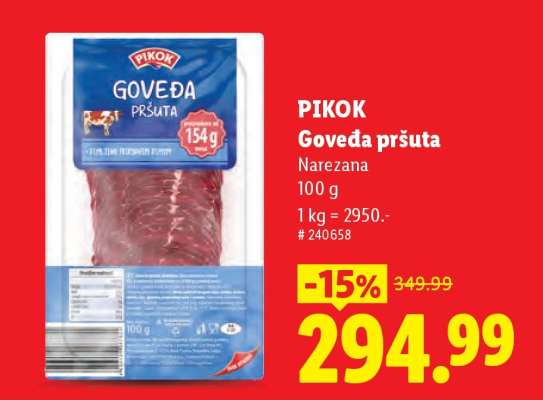 Pikok Goveđa pršuta