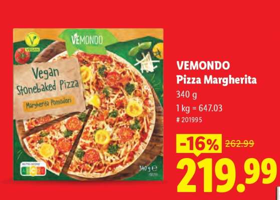 Vemondo Pizza Margherita