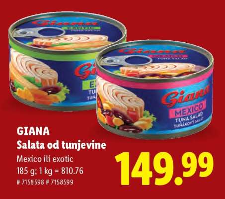 Giana Salata od tunjevine