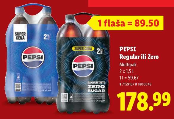 PEPSI Regular ili Zero