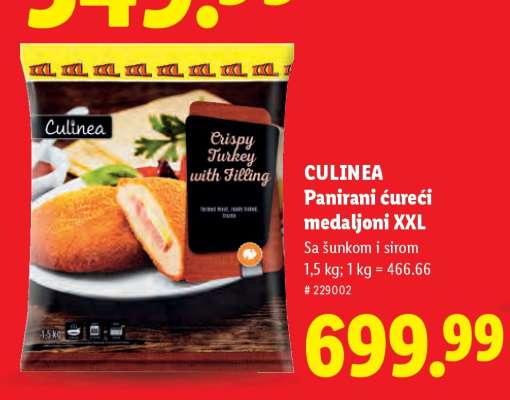 Culinea Panirani ćureći medaljoni XXL