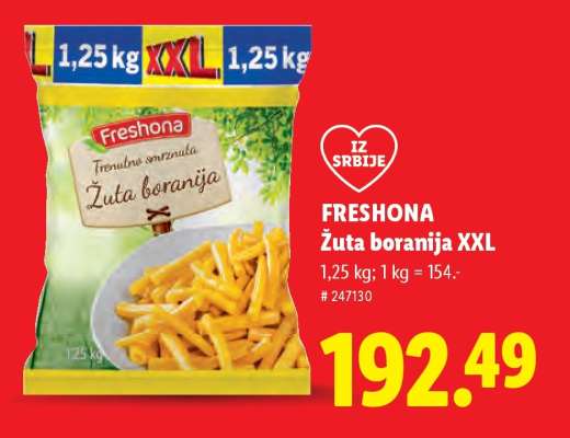 Freshona Žuta boranija XXL
