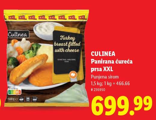 Culinea Panirana ćureća prsa XXL