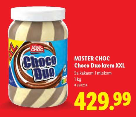 Mister Choc Choco Duo krem XXL