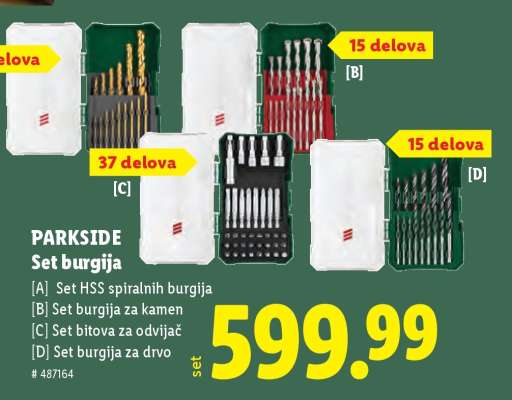 Parkside Set burgija