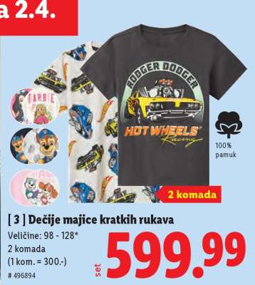 Dečije majice kratkih rukava