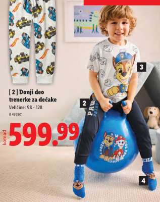 Donji deo trenerke za dečake