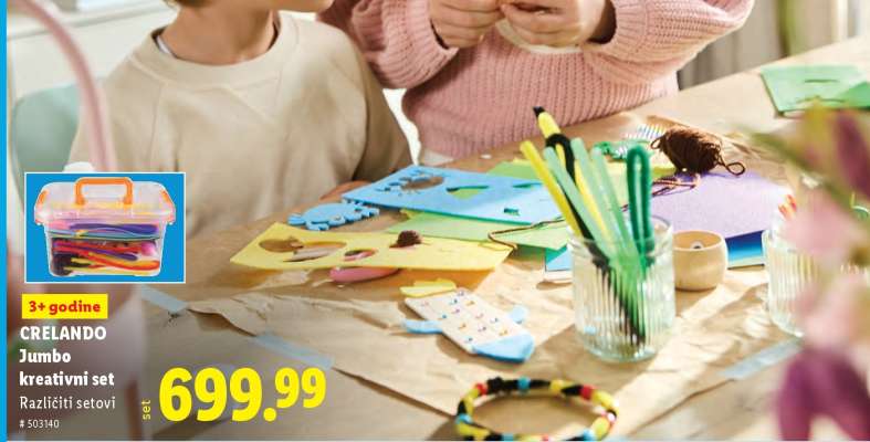 CRELANDO Jumbo kreativni set