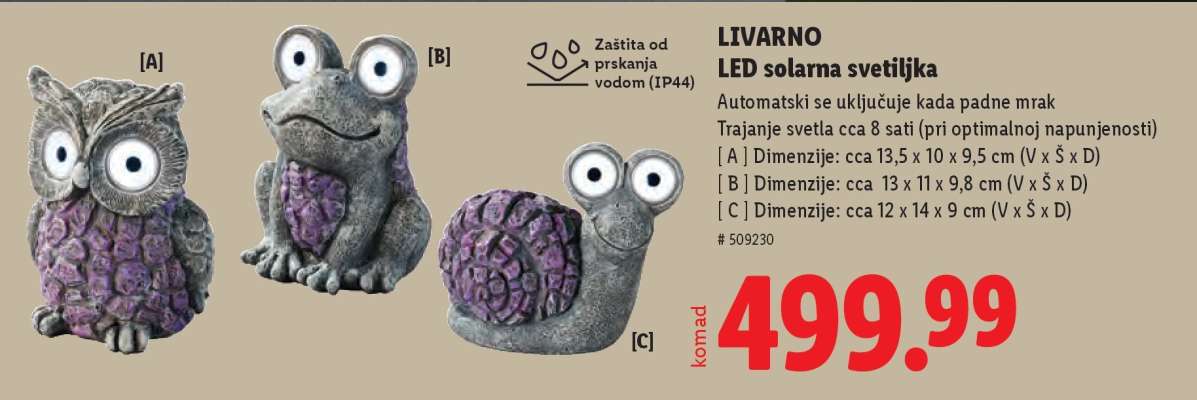 LIVARNO LED solarna svetiljka