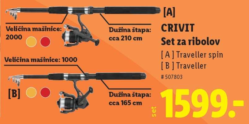 CRIVIT Set za ribolov