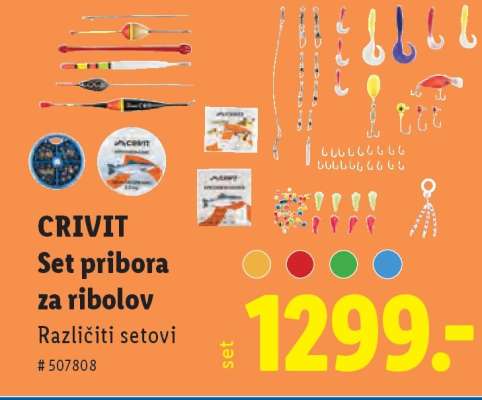 Set pribora za ribolov