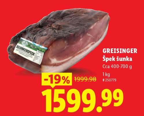 Greisinger Špek šunka