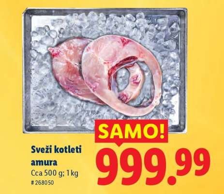 Sveži kotleti amura