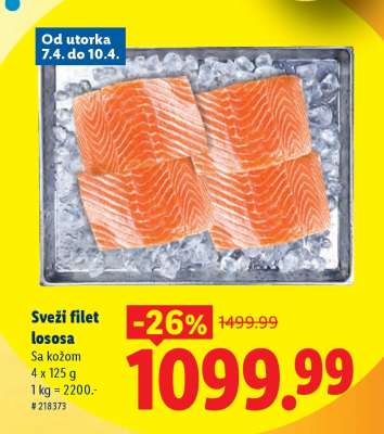 Svěží filet lososa