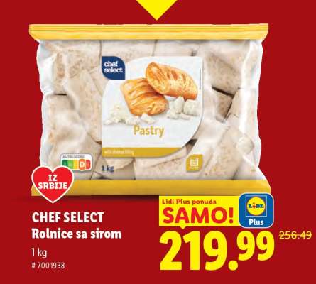 Chef Select Rolnice sa sirom