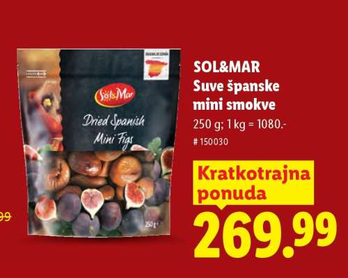 SOL&MAR Suve španske mini smokve