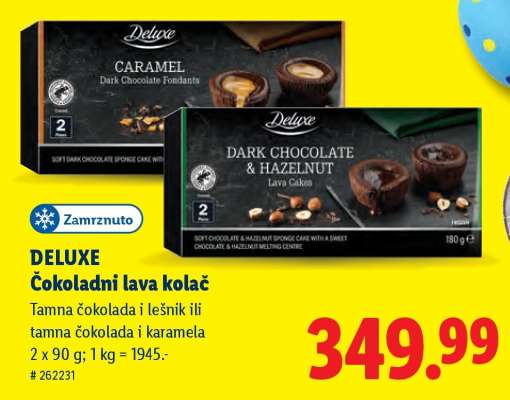 DELUXE Čokoladni lava kolač