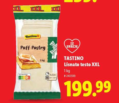 TASTINO Lisnato testo XXL
