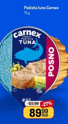 Pašteta tuna Carnex