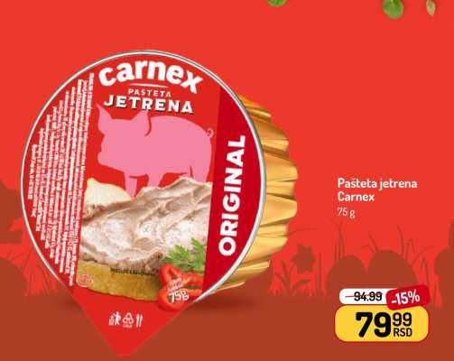 Pašteta jetrena Carnex