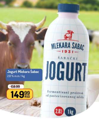 Jogurt mlekara Sabac