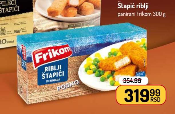 Štapić riblji panirani Frikom 300 g