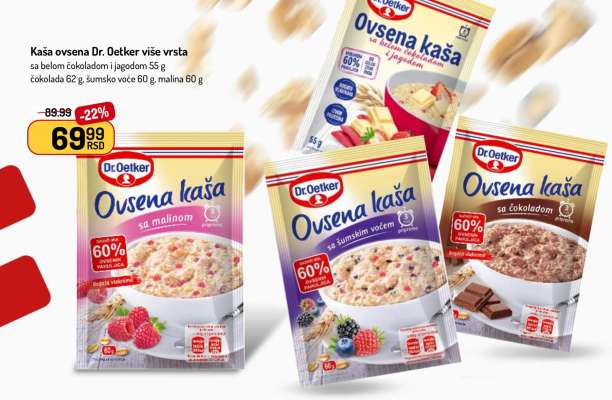 Kaša ovsena Dr. Oetker više vrsta