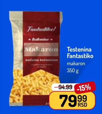 Testenina Fantastiko makaron