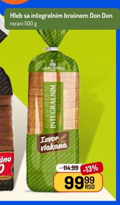 Hleb sa integralnim brašnom Don Don