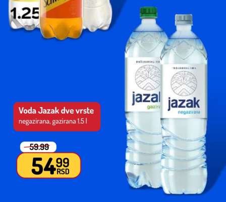 Voda Jazak dve vrste