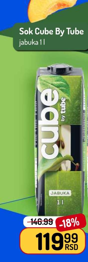 Sok Cube By Tube jabuka 1 l