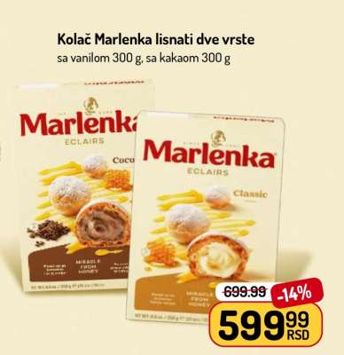 Kolač Marlenka lisnati dve vrste