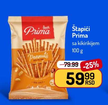 Štapići Prima sa kikirikijem