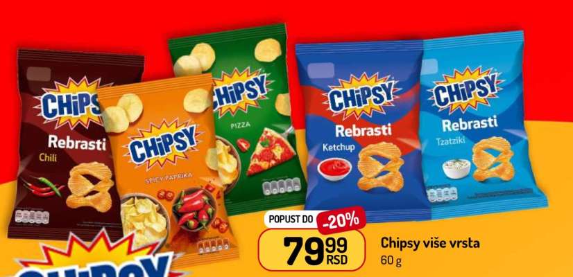 Chipsy više vrsta