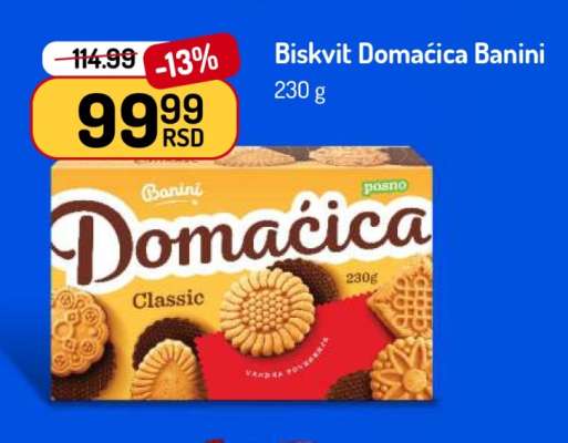 Biskvit Domaćica Banini