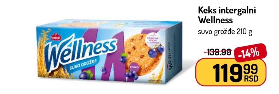 Keks integralni Wellness