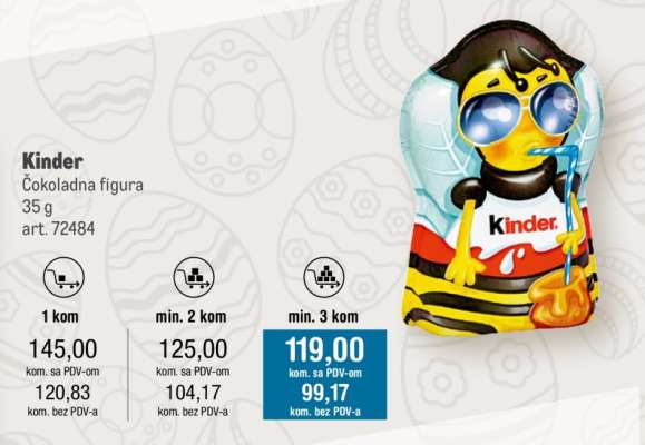 Kinder Čokoladna figura