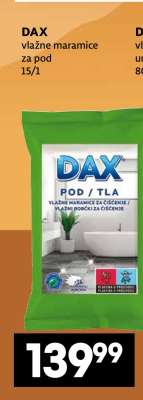 DAX vlažne maramice za pod 15/1