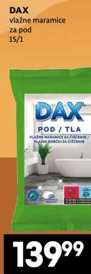 DAX vlažne maramice za pod 15/1