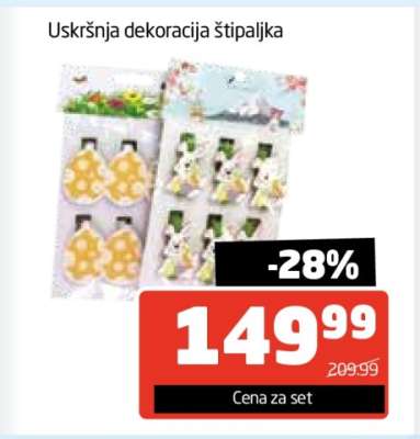 Uskršnja dekoracija štipaljka