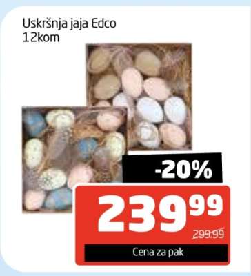 Uskršnja jaja Edco 12kom