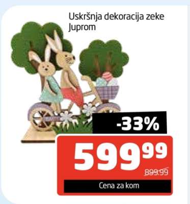 Uskršnja dekoracija zeke Jurom