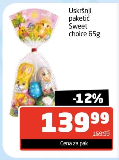 Uskršnji paketić Sweet Choice, 65g