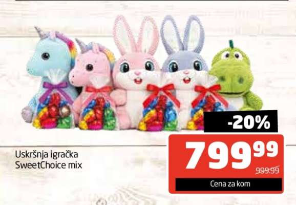 Uskršnja igračka SweetChoice mix