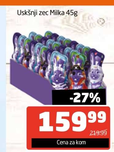 Uskršnji zec Milka, 45g