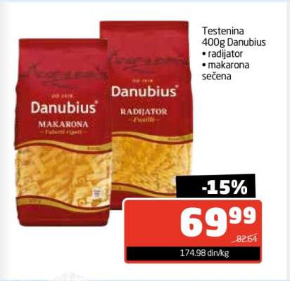 Testenina 400g Danubius