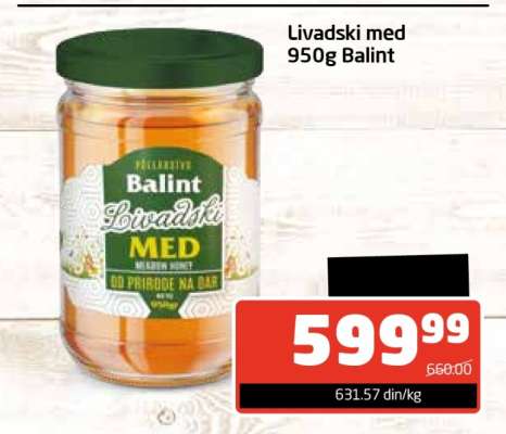 Livadski med 950g Balint